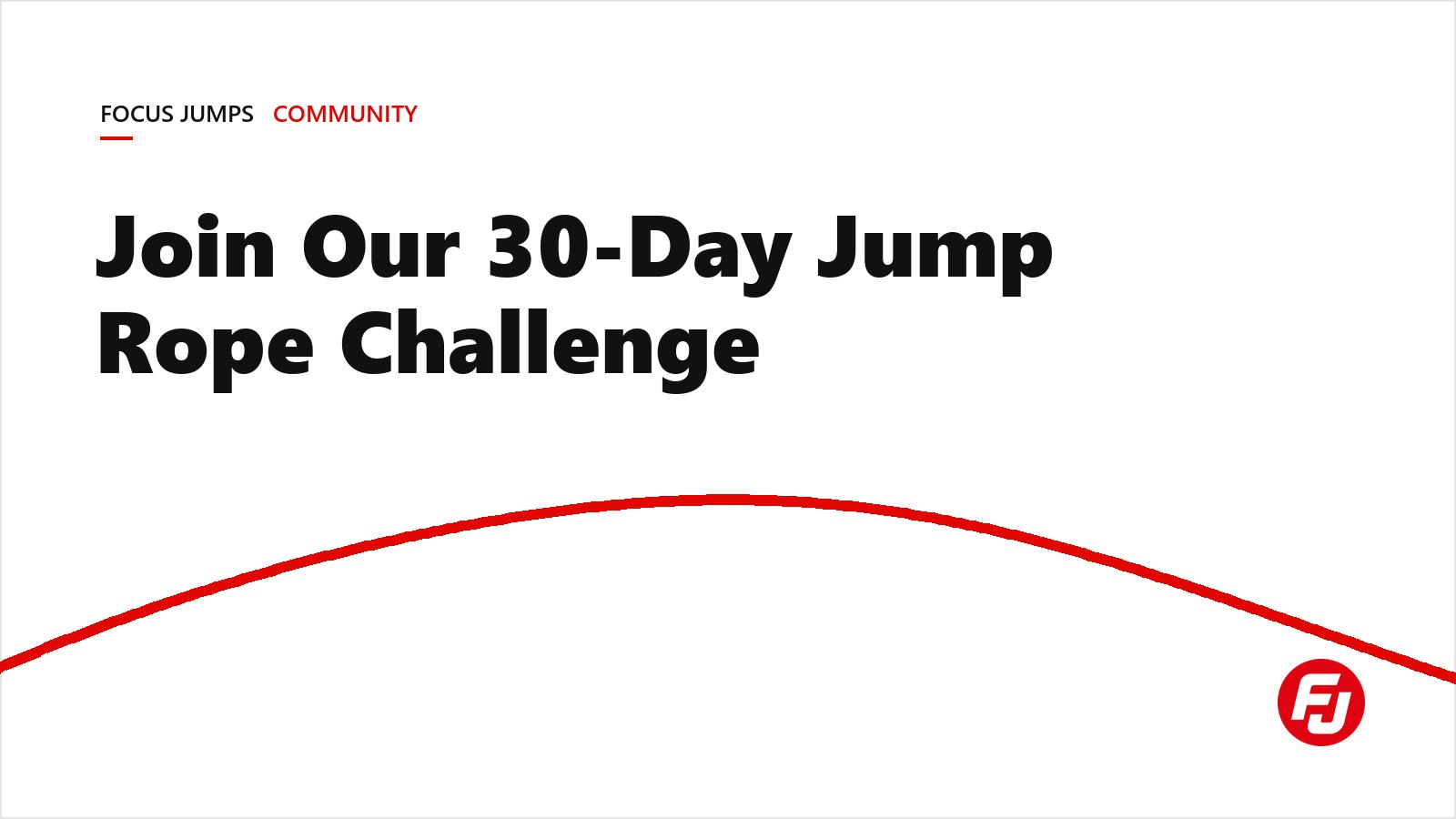 Join Our 30-Day Jump Rope Challenge